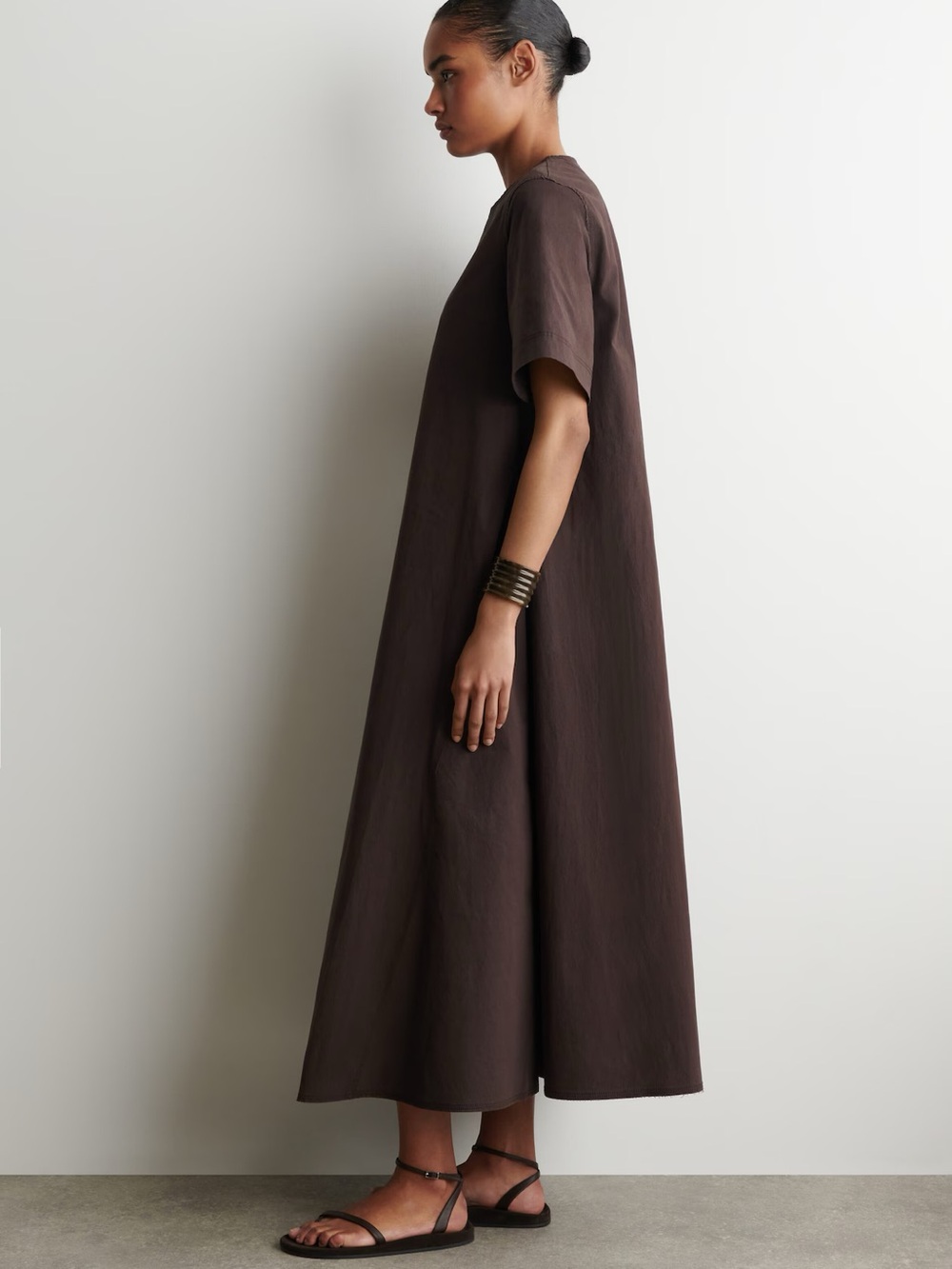 NWT (size 10) COS RAW-CUT COTTON MIDI DRESS - Picture 2 of 9